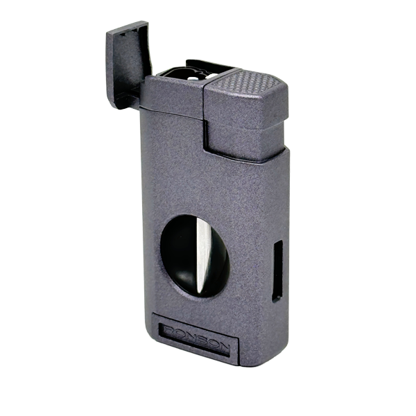 Vžigalnik Ronson 118002 za cigare plinski Jet Flame Thunder, Grey