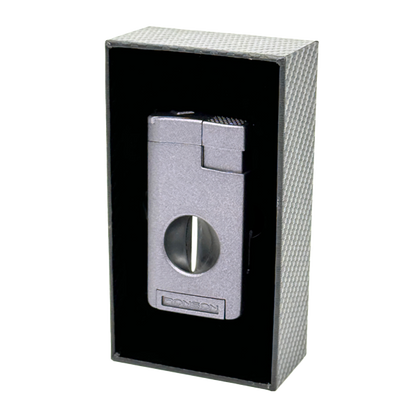 Vžigalnik Ronson 118002 za cigare plinski Jet Flame Thunder, Grey