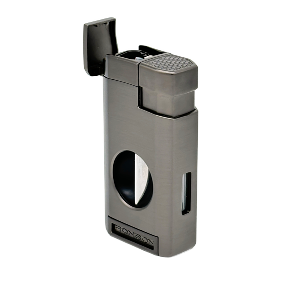 Vžigalnik Ronson 118003 za cigare plinski Jet Flame Thunder, Gun Metal