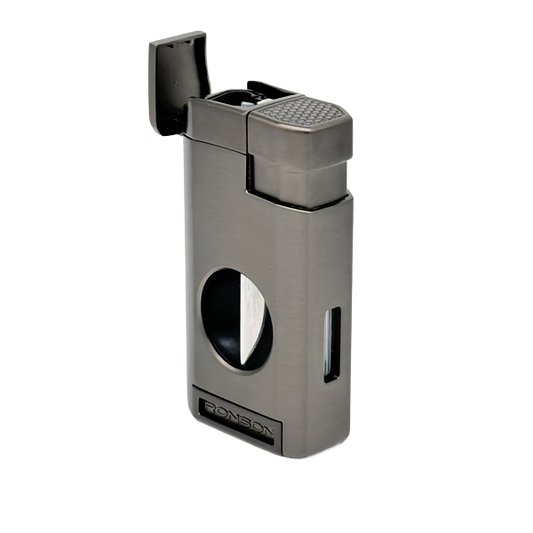 Vžigalnik Ronson 118003 za cigare plinski Jet Flame Thunder, Gun Metal