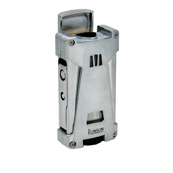 Vžigalnik Ronson 119001 za cigare plinski Jet Flame Hurricane, Chrome Satin