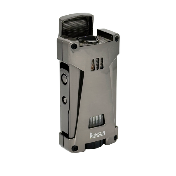 Vžigalnik Ronson 119002 za cigare plinski Jet Flame Hurricane, Gun Metal