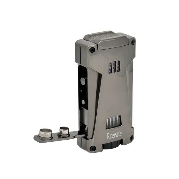 Vžigalnik Ronson 119002 za cigare plinski Jet Flame Hurricane, Gun Metal