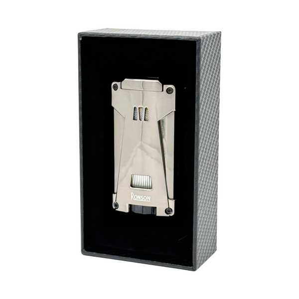 Vžigalnik Ronson 119002 za cigare plinski Jet Flame Hurricane, Gun Metal