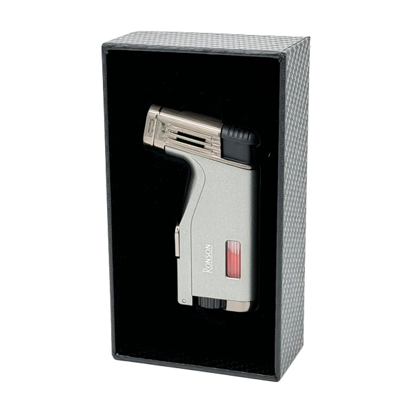 Gorilnik Ronson 120002 plinski Jet Flame Breeze, Grey