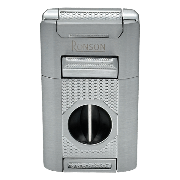 Vžigalnik Ronson 121004 za cigare plinski Giant Jet Flame, Brushed Chrome