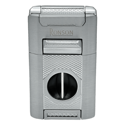 Vžigalnik Ronson 121004 za cigare plinski Giant Jet Flame, Brushed Chrome