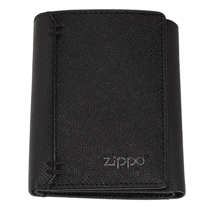 Zippo 2.007.075 Denarnica Saffiano 3-delna pokončna, Črna