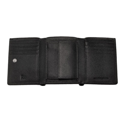Zippo 2.007.075 Denarnica Saffiano 3-delna pokončna, Črna