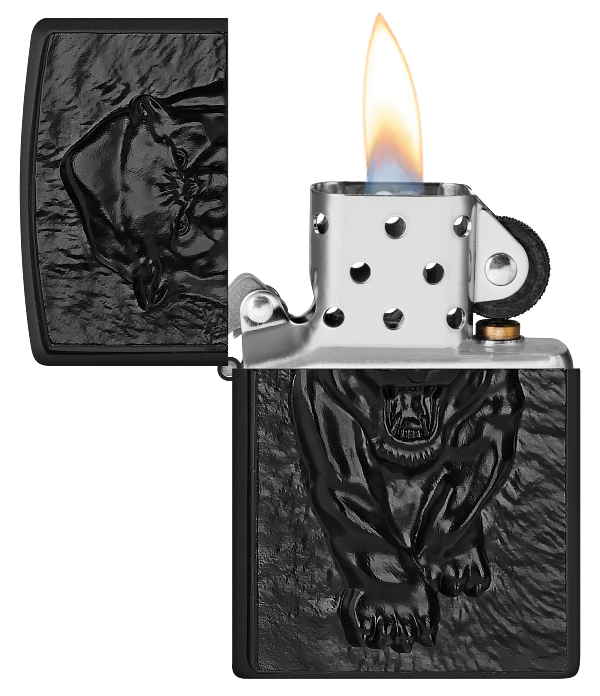 Zippo 2.008.206 vžigalnik Black Panther Emblem