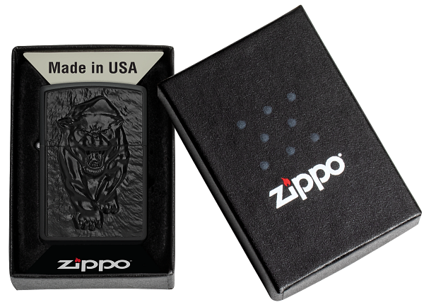 Zippo 2.008.206 vžigalnik Black Panther Emblem