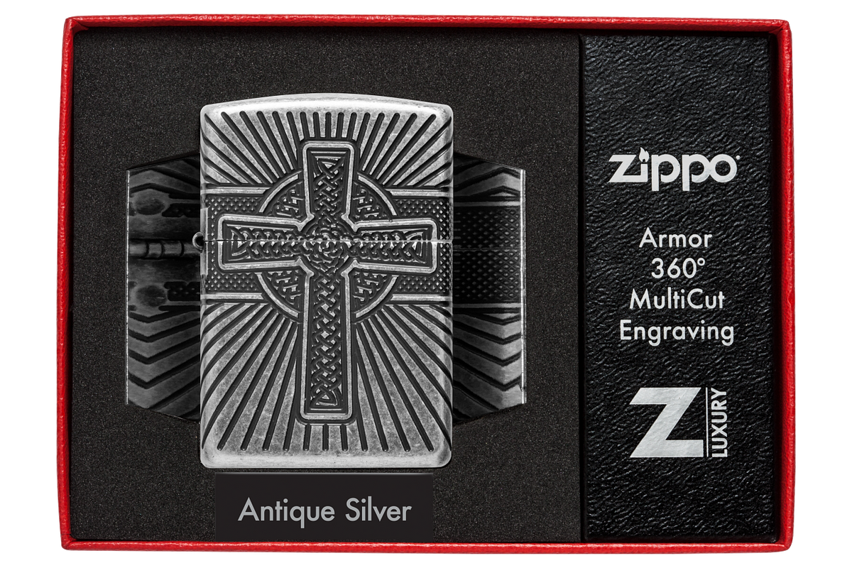 Zippo vžigalnik 29667 Celtic Cross 360°