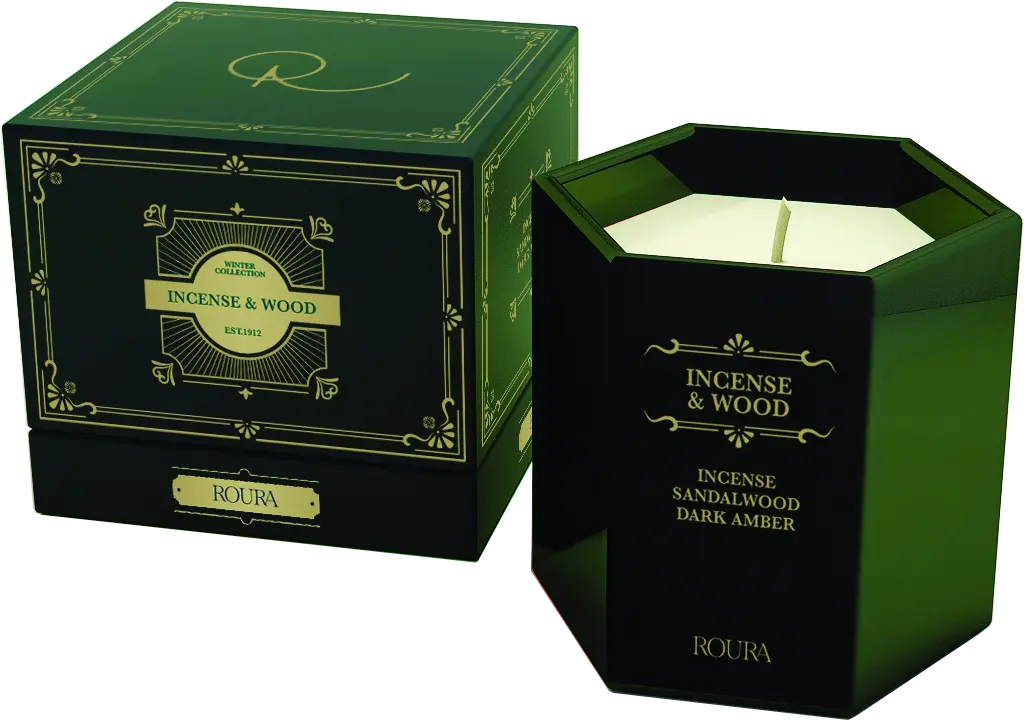 Sveča ROURA 333255.183 dišeča Incense & Wood