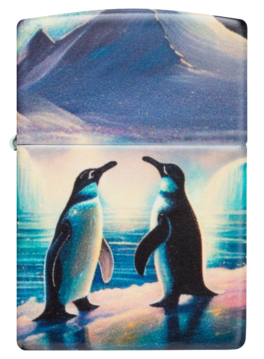 Zippo vžigalnik 46014 Penguins, Glow in the Dark