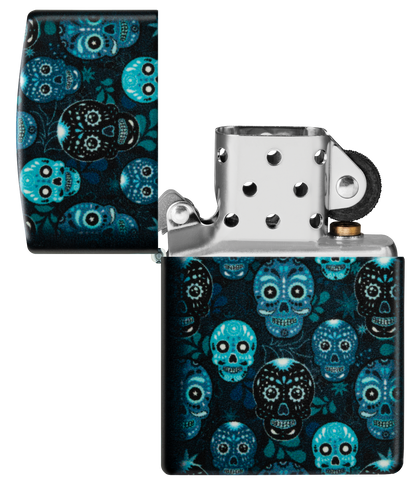 Zippo vžigalnik 46017 Sugar Skull Glow in the Dark