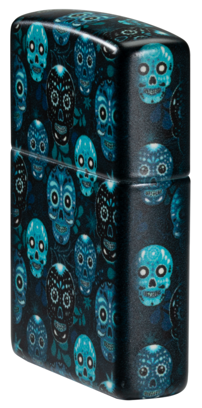 Zippo vžigalnik 46017 Sugar Skull Glow in the Dark