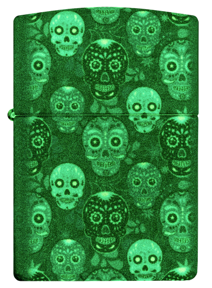 Zippo vžigalnik 46017 Sugar Skull Glow in the Dark