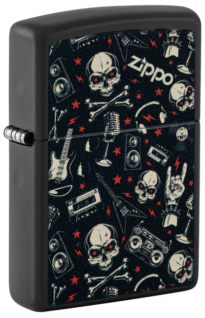 Zippo 60.007.008 vžigalnik Grunt Pattern with Skulls