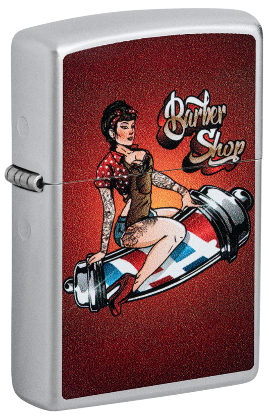 Zippo vžigalnik 46073 Barber Shop Pin-Up