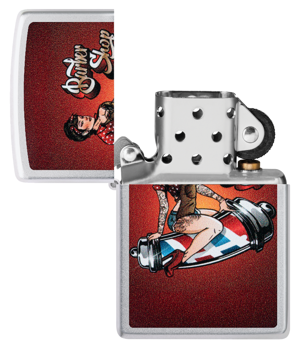 Zippo vžigalnik 46073 Barber Shop Pin-Up