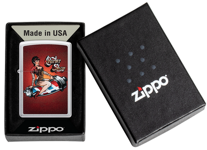 Zippo vžigalnik 46073 Barber Shop Pin-Up
