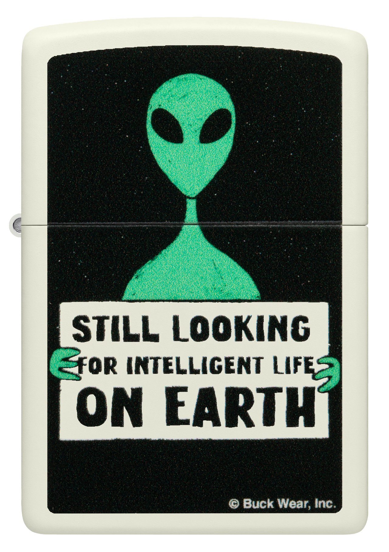 Zippo vžigalnik 46092 Alien Glow in the Dark by Buck Wear