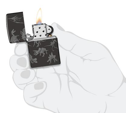 Zippo 60.007.083 vžigalnik Dinosaur Skeletons