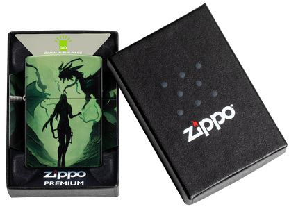 Zippo vžigalnik 46130 Dragon Den, Glow in the Dark