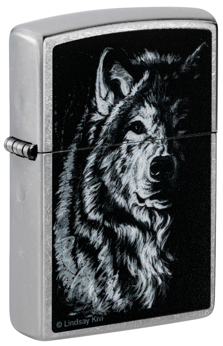 Zippo vžigalnik 46149 Wolf by Lindsay Kivi