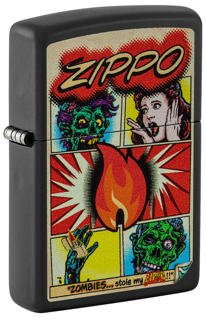 Zippo 46229 vžigalnik Zippo Comic Design, Black Matte