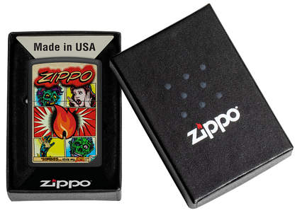 Zippo 46229 vžigalnik Zippo Comic Design, Black Matte