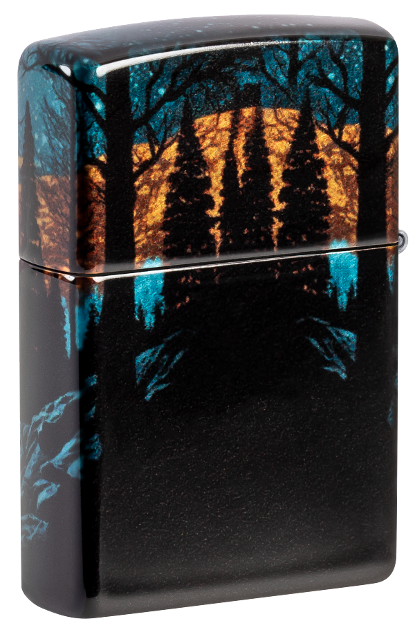 Zippo 46252 vžigalnik Wolf in Nature, 540 Tumbled Chrome