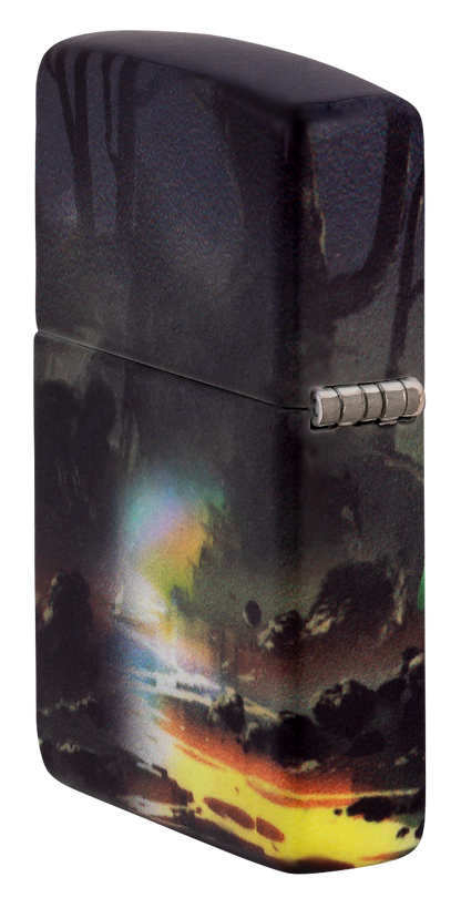 Zippo 46259 vžigalnik Dripping Half-Moon, Glow in the Dark