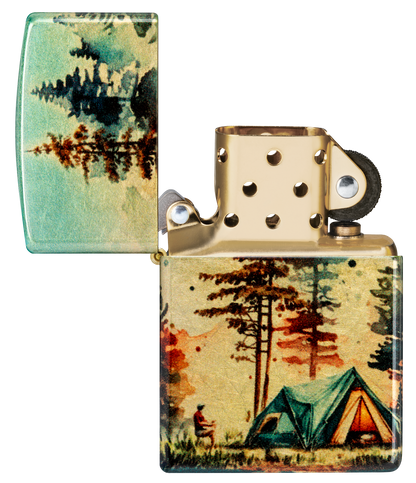 Zippo vžigalnik 46263 Watercolor Camping