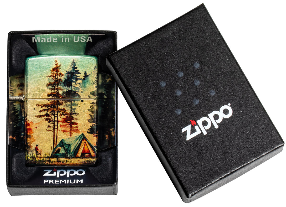 Zippo vžigalnik 46263 Watercolor Camping