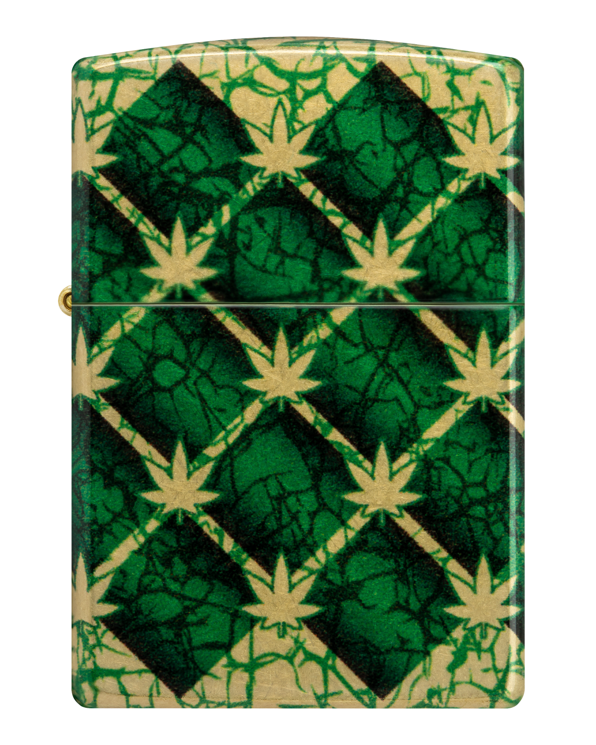 Zippo 46265 vžigalnik Cannabis, 540 Tumbled Brass