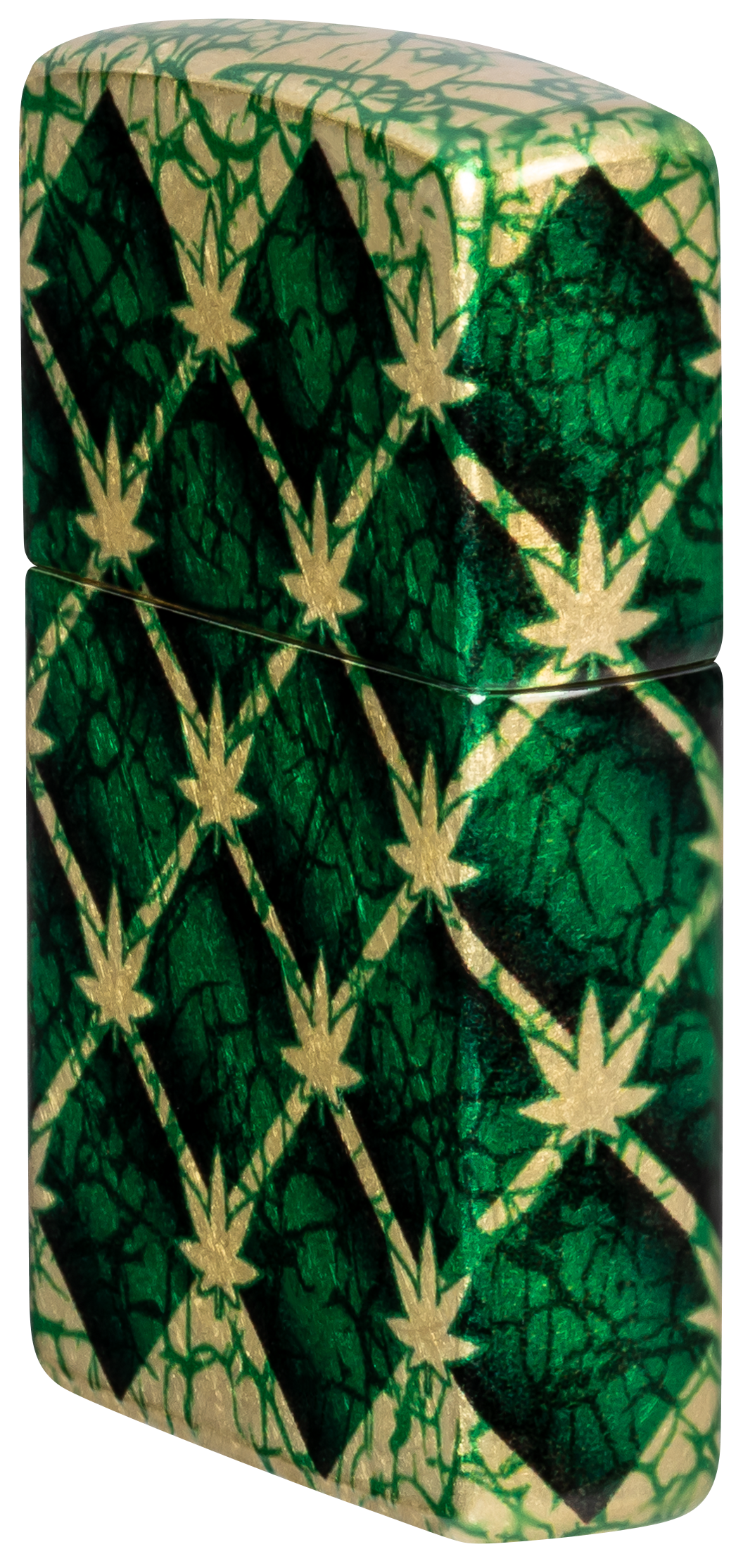 Zippo 46265 vžigalnik Cannabis, 540 Tumbled Brass