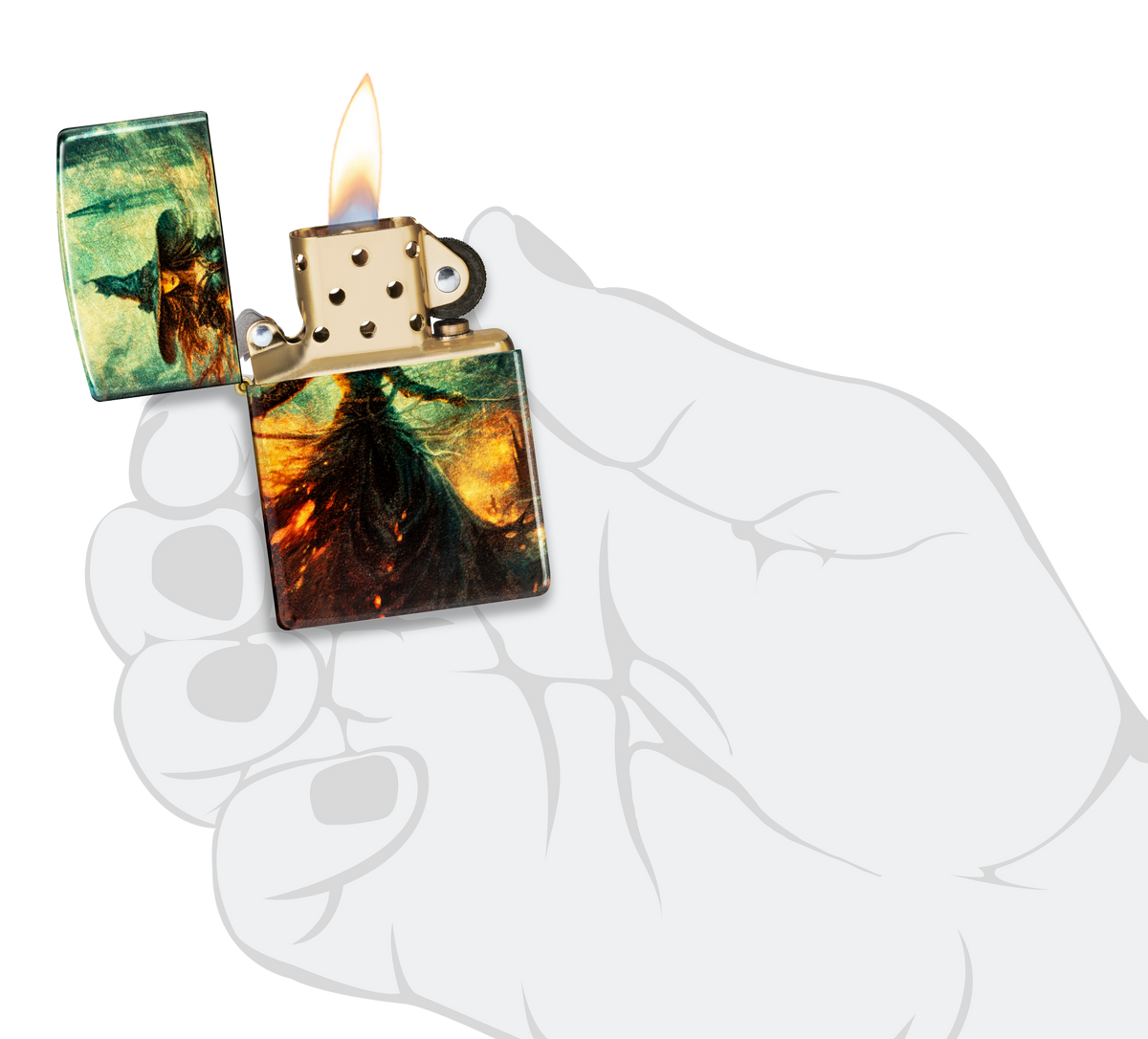 Zippo 46275 vžigalnik Witch, 540 Tumled Brass