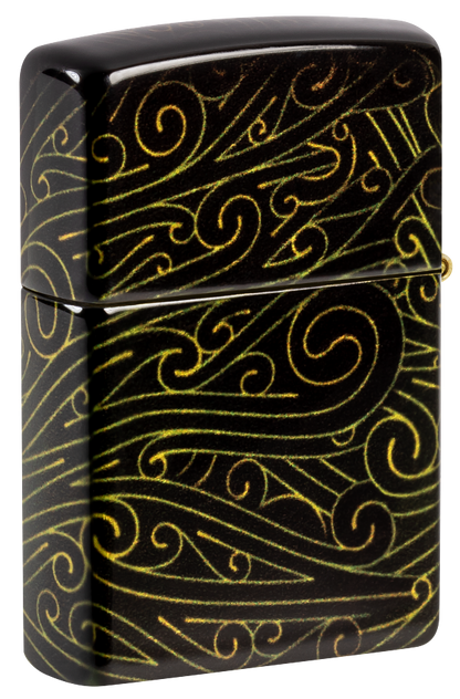 Zippo 46276 vžigalnik Cannabis Swirl, 540 Tumbled Brass