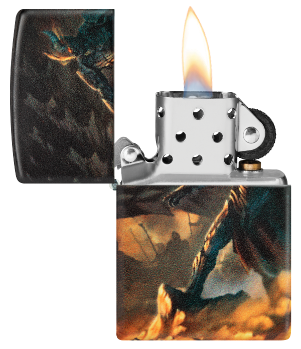 Zippo 46284 vžigalnik Knight vs Dragon, 540 Matte