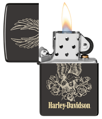 Zippo vžigalnik 46311 Harley-Davidson® Eagle & Roses