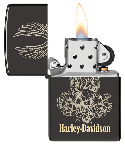 Zippo vžigalnik 46311 Harley-Davidson® Eagle & Roses