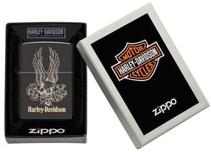 Zippo vžigalnik 46311 Harley-Davidson® Eagle & Roses