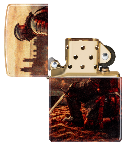 Zippo vžigalnik 46382 Kneeling Knight