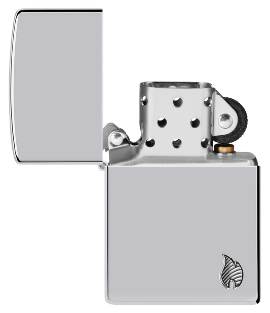 Zippo vžigalnik 46396 Armor Flame, High Polish Chrome