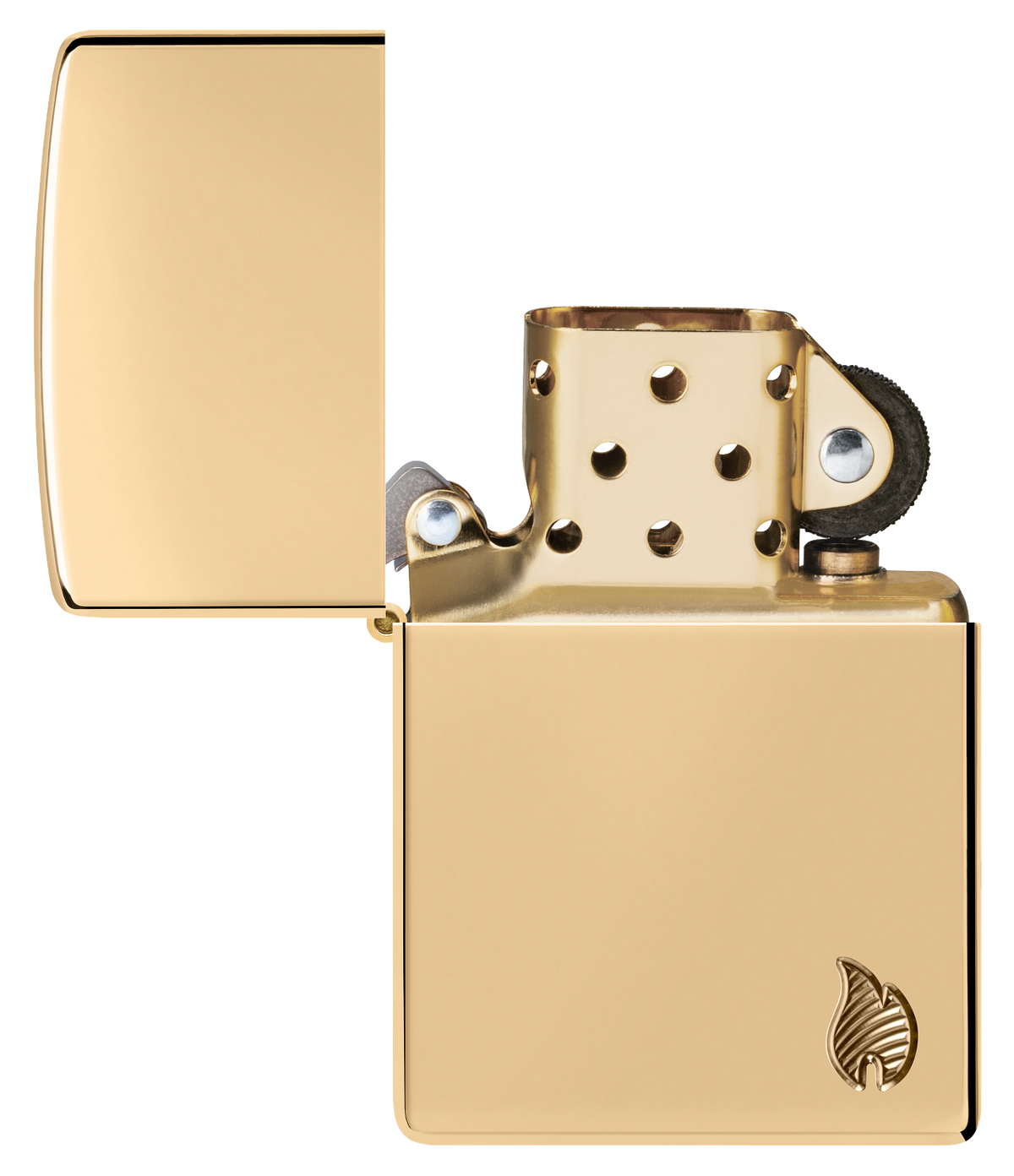 Zippo vžigalnik 46397 Armor Flame, High Polish Brass