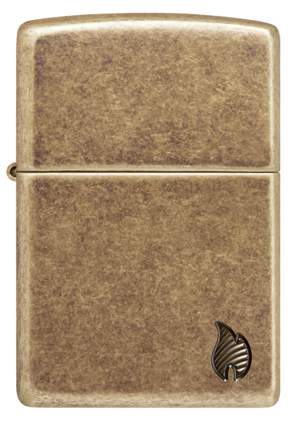 Zippo vžigalnik 46400 Armor Flame, Antique Brass