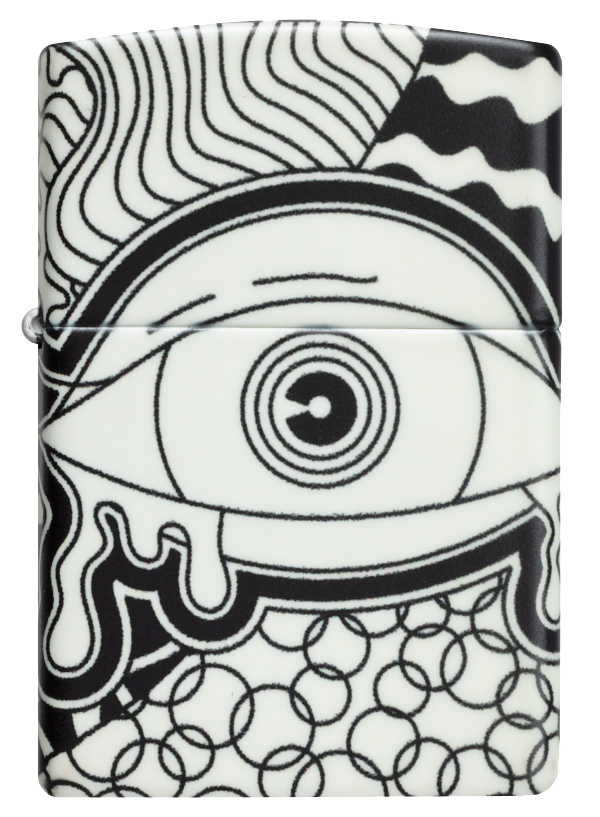 Zippo 46428 vžigalnik Psychedelic Eye, Glow in the Dark