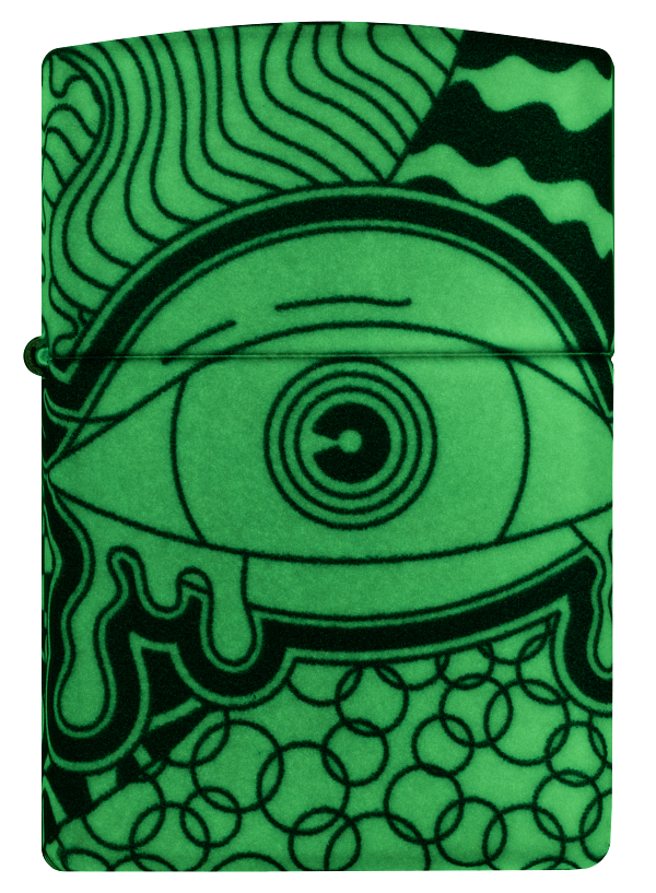 Zippo 46428 vžigalnik Psychedelic Eye, Glow in the Dark