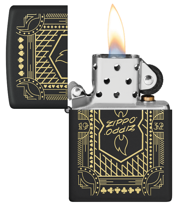 Zippo 46483 vžigalnik Retro 1932, Black Matte